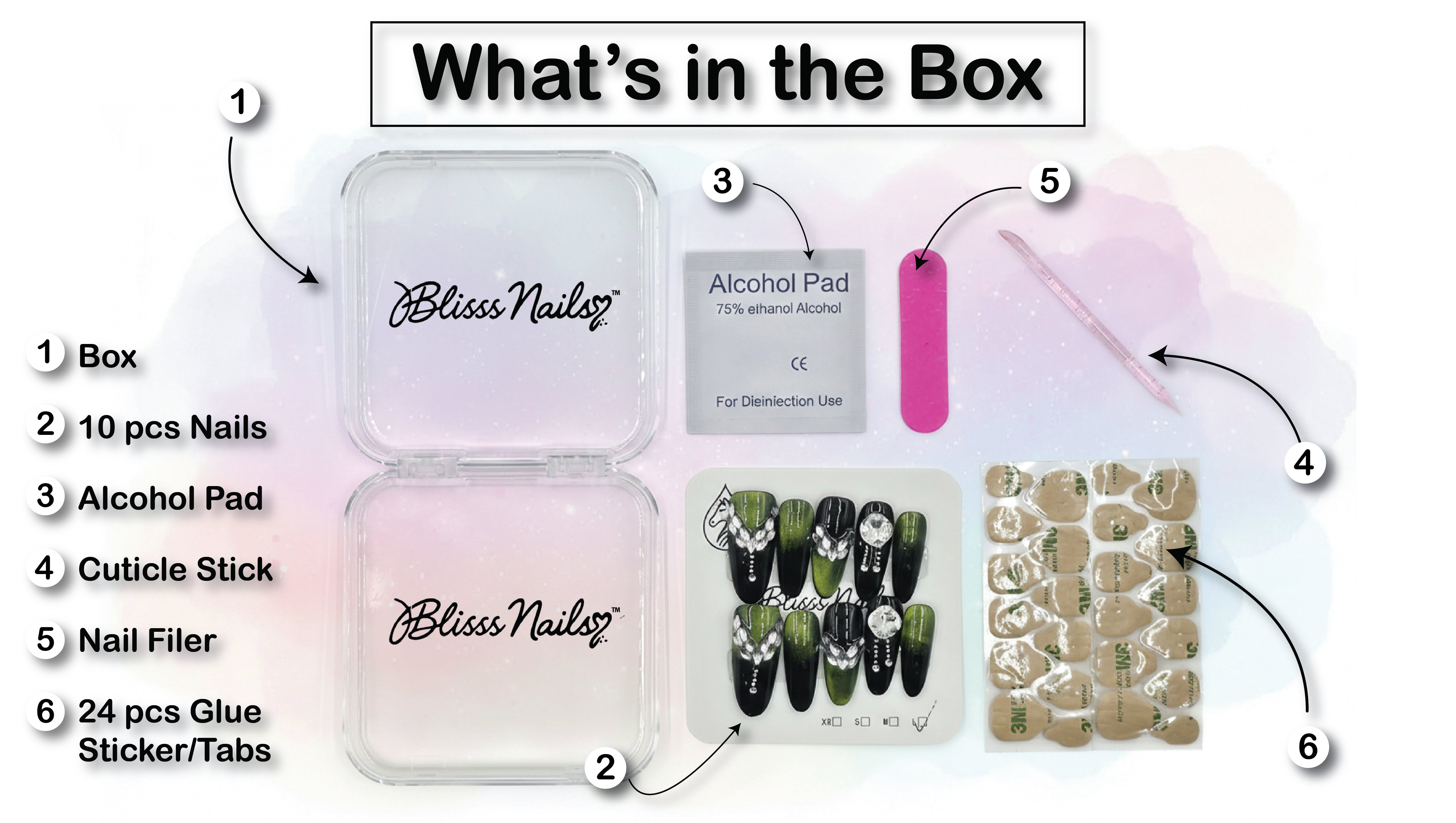 Blisss Nails's Press On nails  Whimsical Collection  Strawberry Pink Square