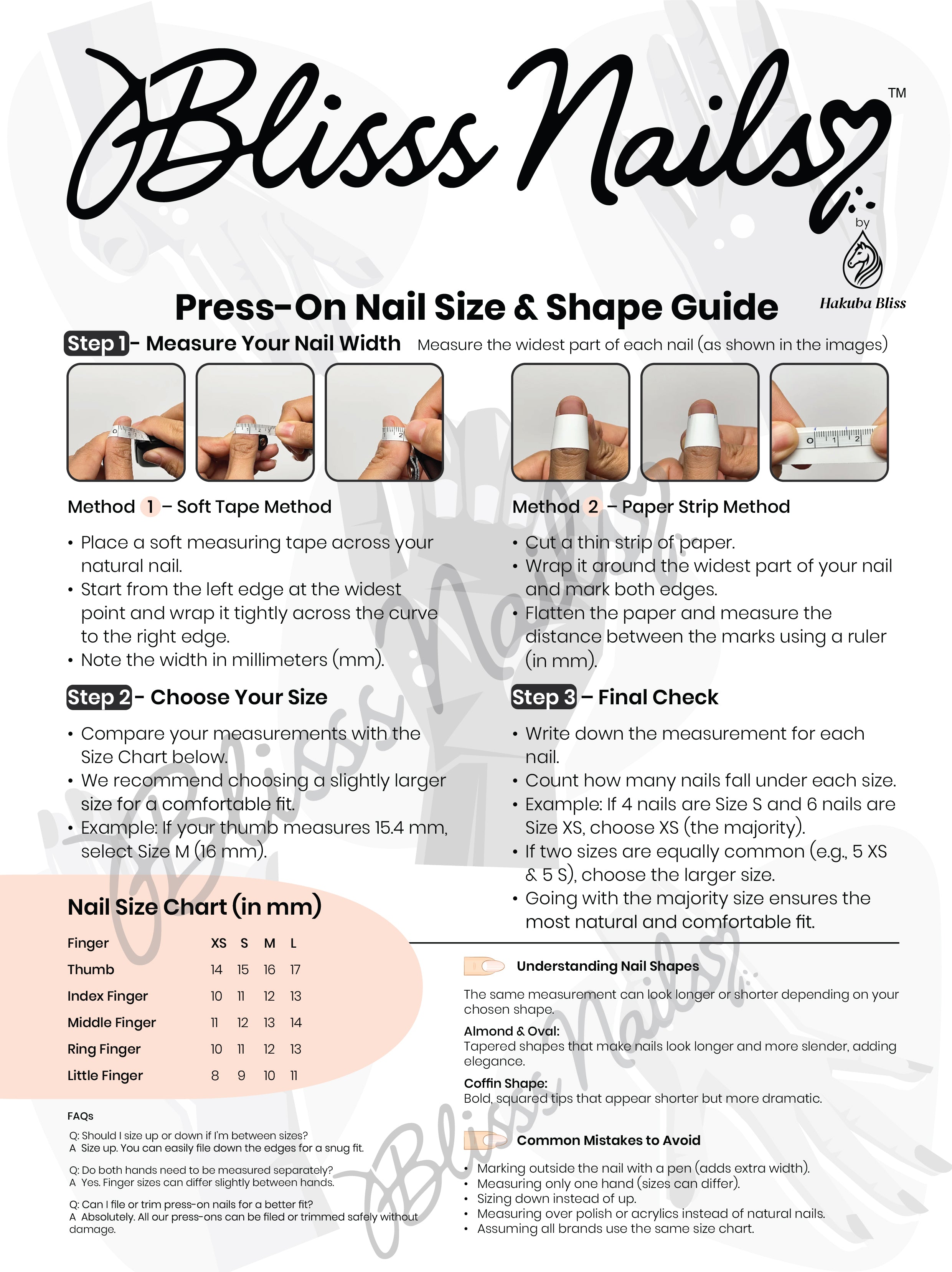 Blisss Nails' Press On Nails Creamy White Almond Shape with Cat Eye Efect